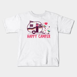 Happy camper camping T-shirt Kids T-Shirt